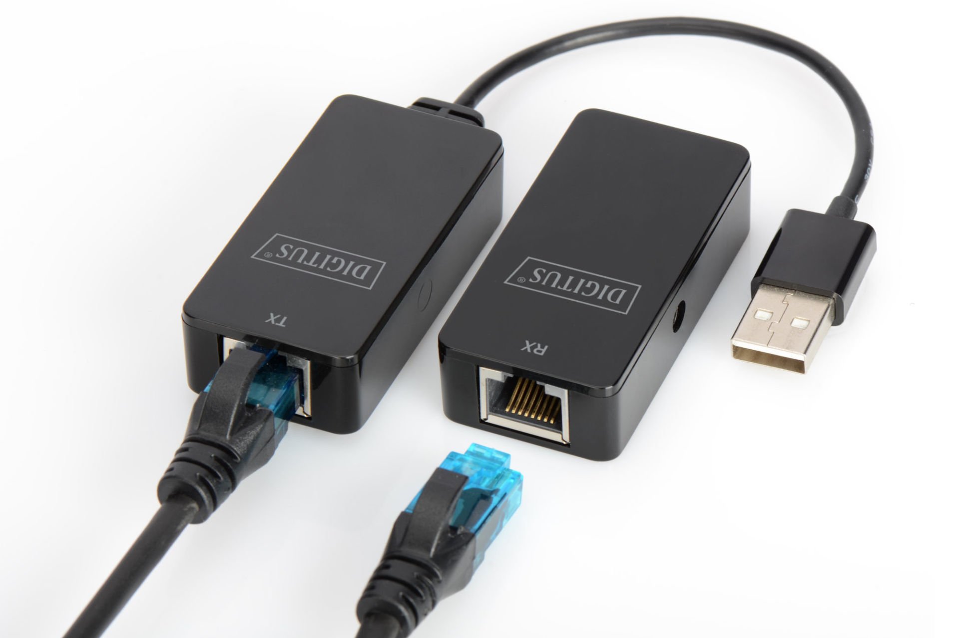 Digitus USB 2.0 Mesafe Uzatma Cihazı, CAT 6-6A-7