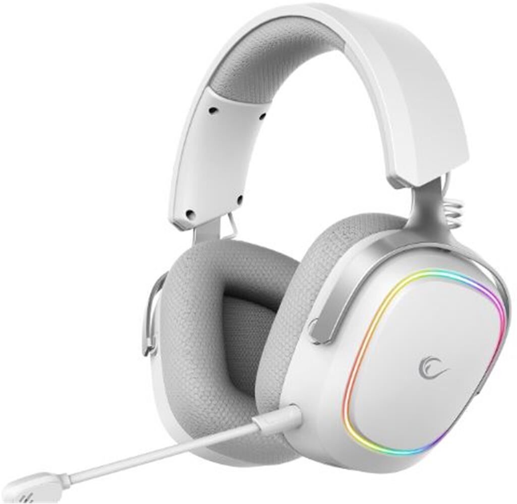 Rampage RETSU Beyaz-Gri Kablosuz 2.4G+ Bluetooth Kumaş Mikrofonlu Oyuncu Kulaklığı