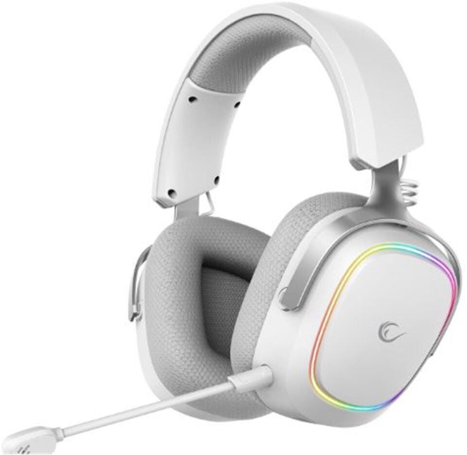 Rampage RETSU Beyaz-Gri Kablosuz 2.4G+ Bluetooth Kumaş Mikrofonlu Oyuncu Kulaklığı