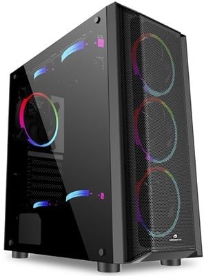 GameBooster GB-GH008BB 650w 80+ Bronze USB 3.0 Mesh ARGB Fanlı Gaming Kasa