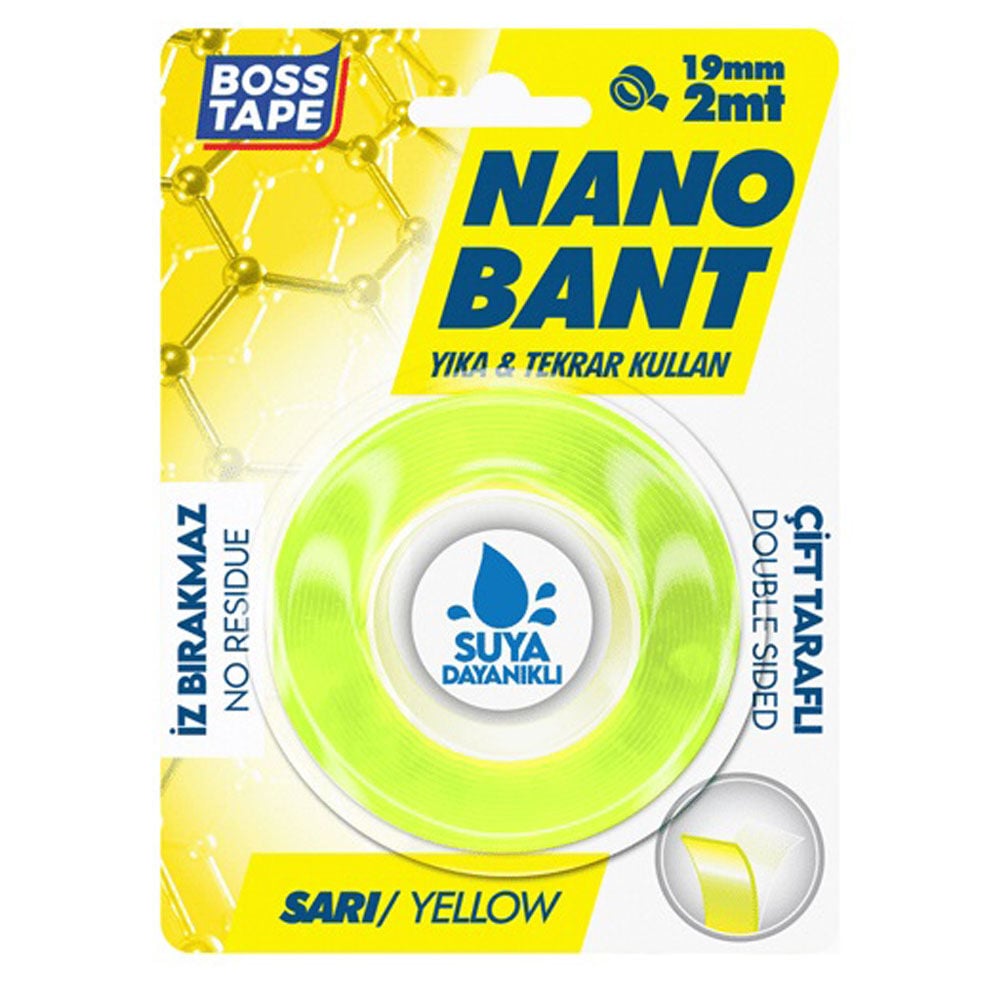Boss Tape Yeni Sarı Nano Bant Magic Tape (Blister) Bt-01034