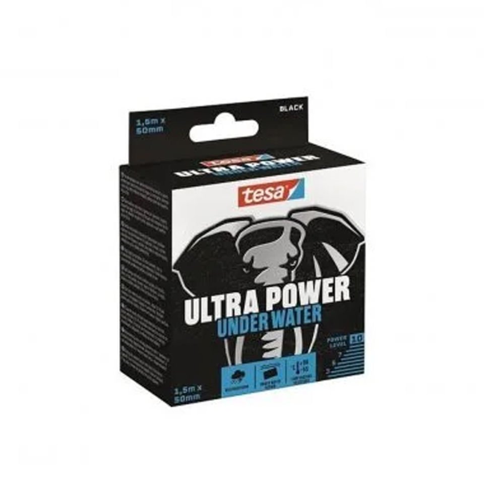 Tesa Ultra Power Su Sızdırmazlık Bandı Siyah 1.5mx50mm 56491