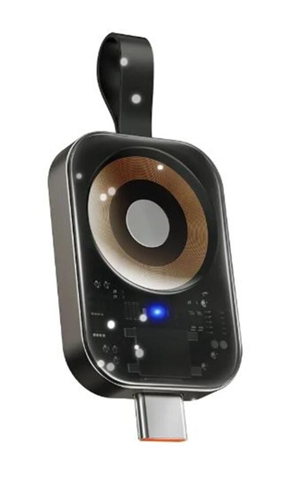 MCDODO CH-2062 3.5W Apple Watch İçin Type-C Girişli Manyetik Kablosuz Şarj Aleti - Siyah