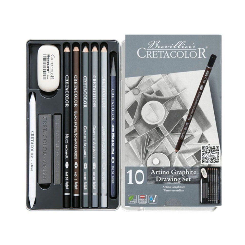 Cretacolor Artino Graphite Eskiz Seti 10 Parça Metal Kutu 40021