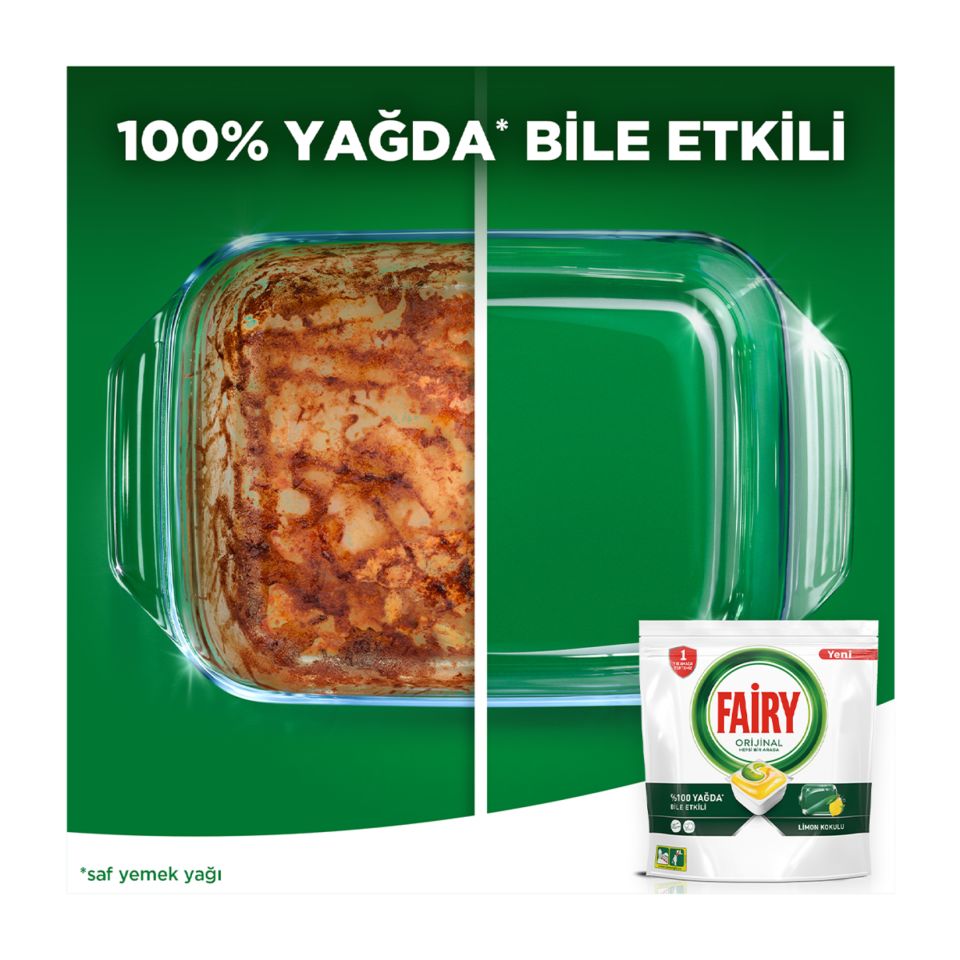 Fairy Hepsi 1 Arada Limon Kokulu 50 Kapsül Yıkama