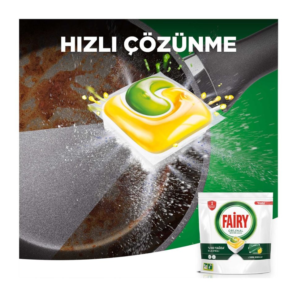 Fairy Hepsi 1 Arada Limon Kokulu 50 Kapsül Yıkama