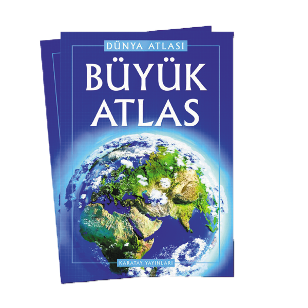 4E Atlas Büyük (Dünya Atlası) Karton Kapak Karatay Yayınevi
