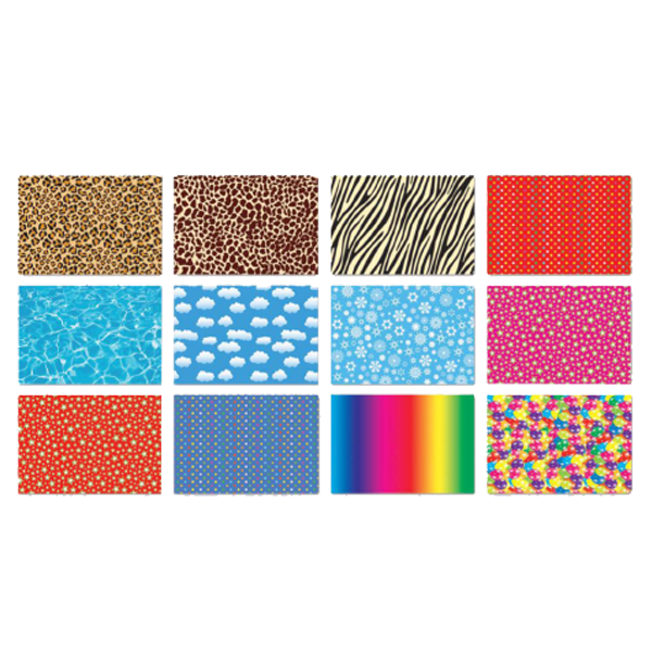 Keskin Color Fon Kartonu 12 Lİ 35x50 Karışık Renk Desenli 200951-99