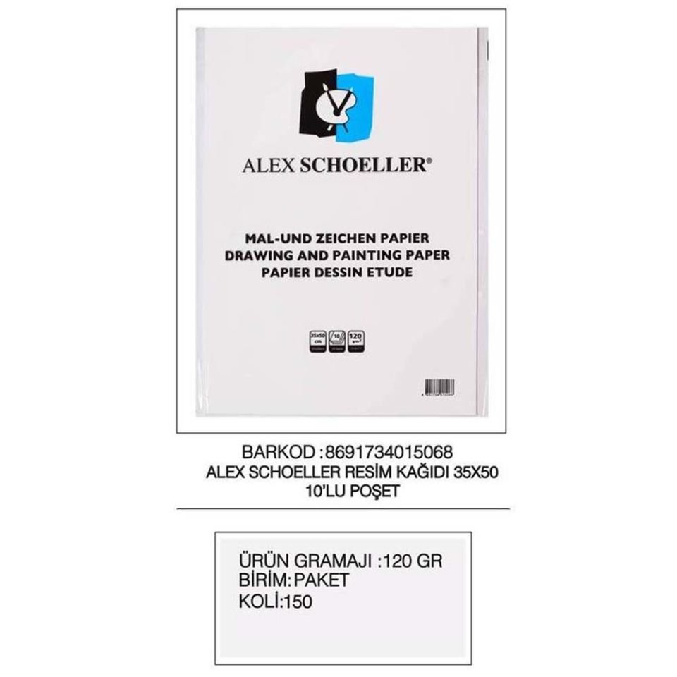 Alex Schoeller Resim Kağıdı 35x50 120 GR 10 Lu