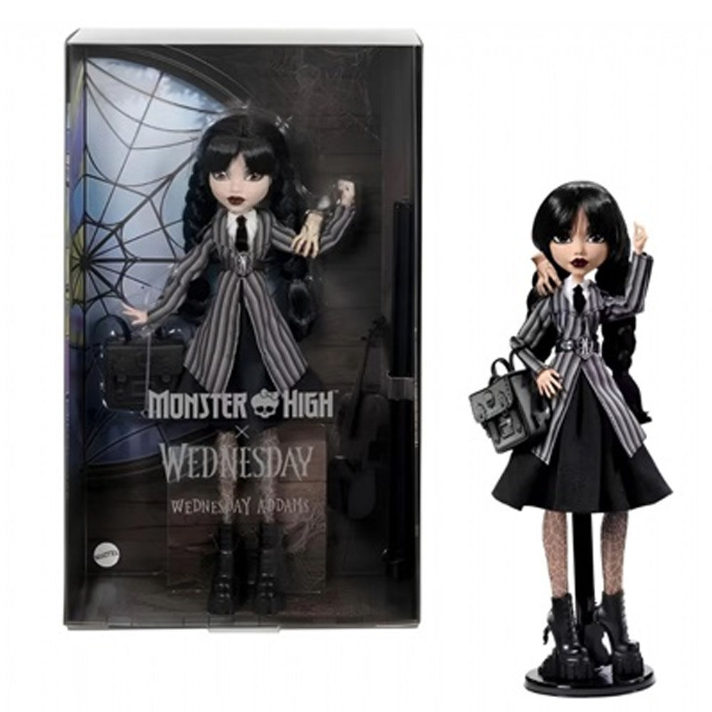 Monster High Wednesday Okul Üniformalı Bebek Mtl-hxj04