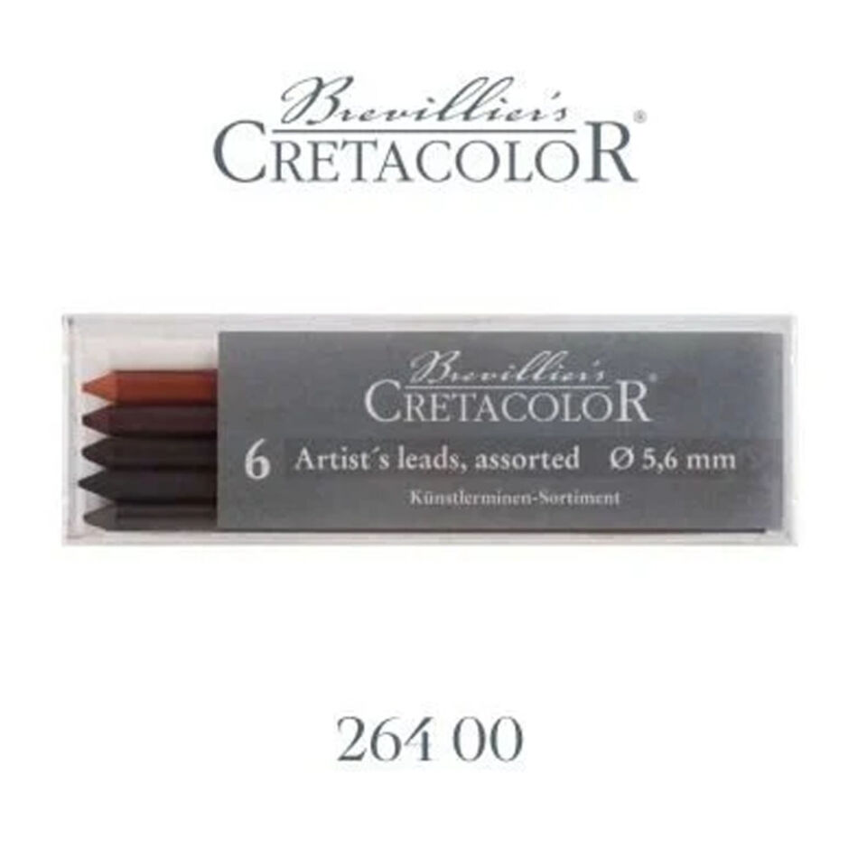Cretacolor Karışık Portmin Uç 5,6mm 6Lı 26400
