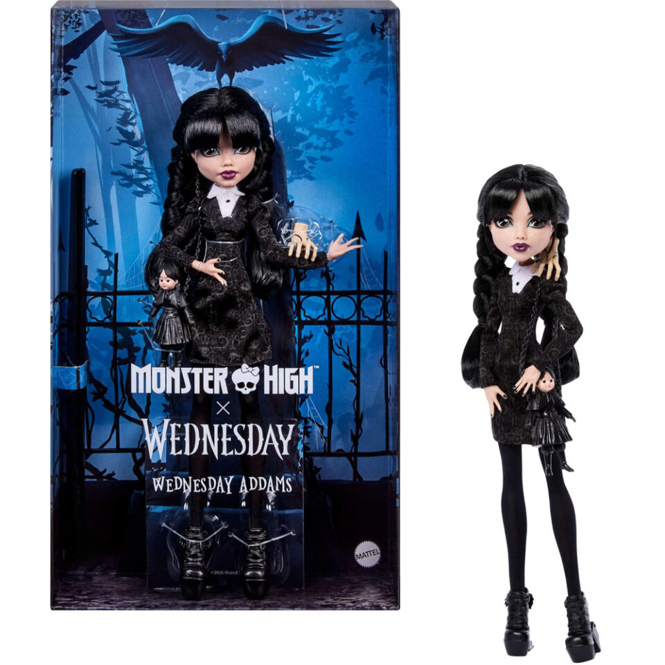 Monster High Koleksiyon Wednesday Addams Bebek Mtl-jnj91