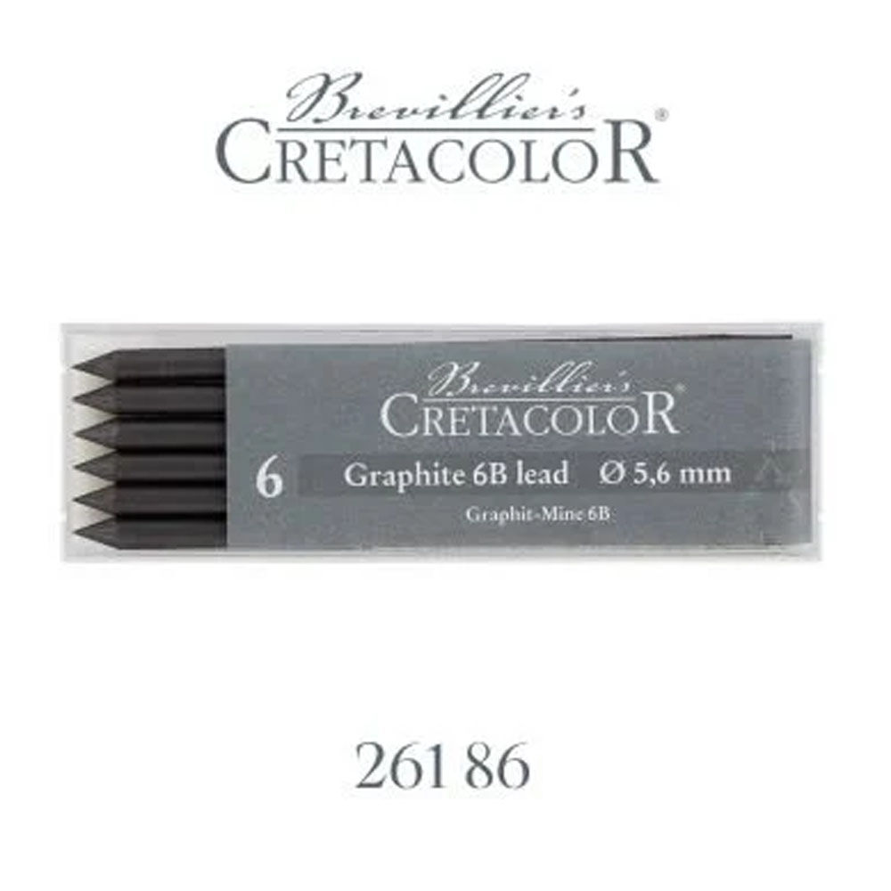 Cretacolor Graphite 6B Portmin Uç 5,6mm 6Lı 26186
