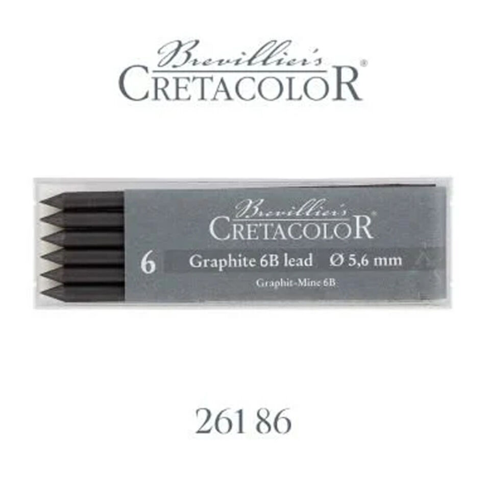 Cretacolor Graphite 6B Portmin Uç 5,6mm 6Lı 26186