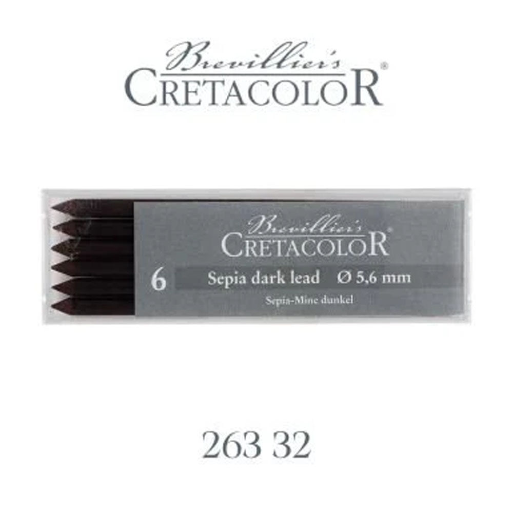 Cretacolor Sepia Dark Portmin Uç 5,6mm 6Lı 26332
