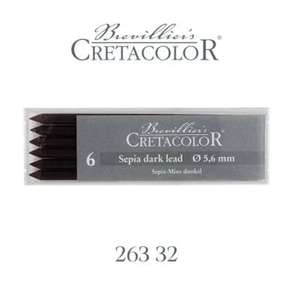 Cretacolor Sepia Dark Portmin Uç 5,6mm 6Lı 26332