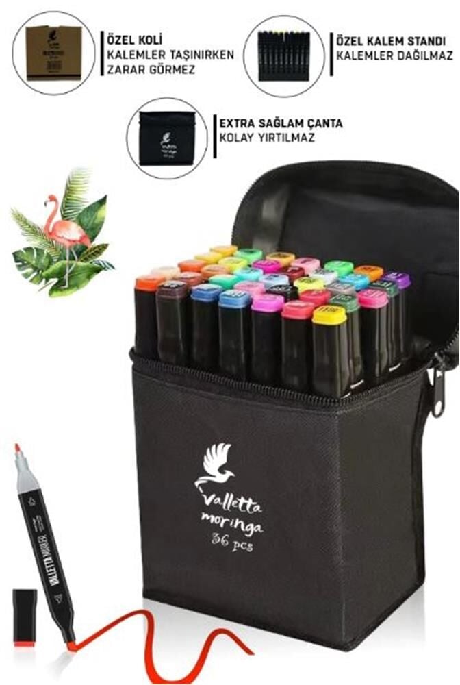 Valletta VLT1368 Moringa 36lı Çift Taraflı Marker Seti