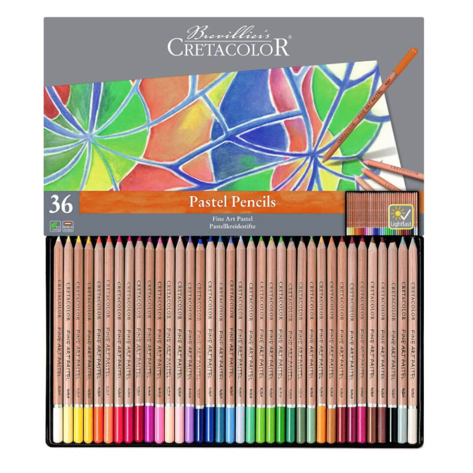 Cretacolor Fine Art Pastel Boya Kalem Seti 36 Renk Metal Kutu 47036