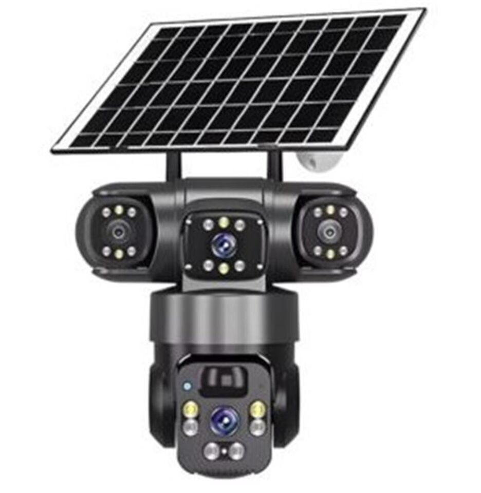 OKam O-Kam 5220 9MP 3 Lens Sirenli Solar Wifi PTZ Kamera
