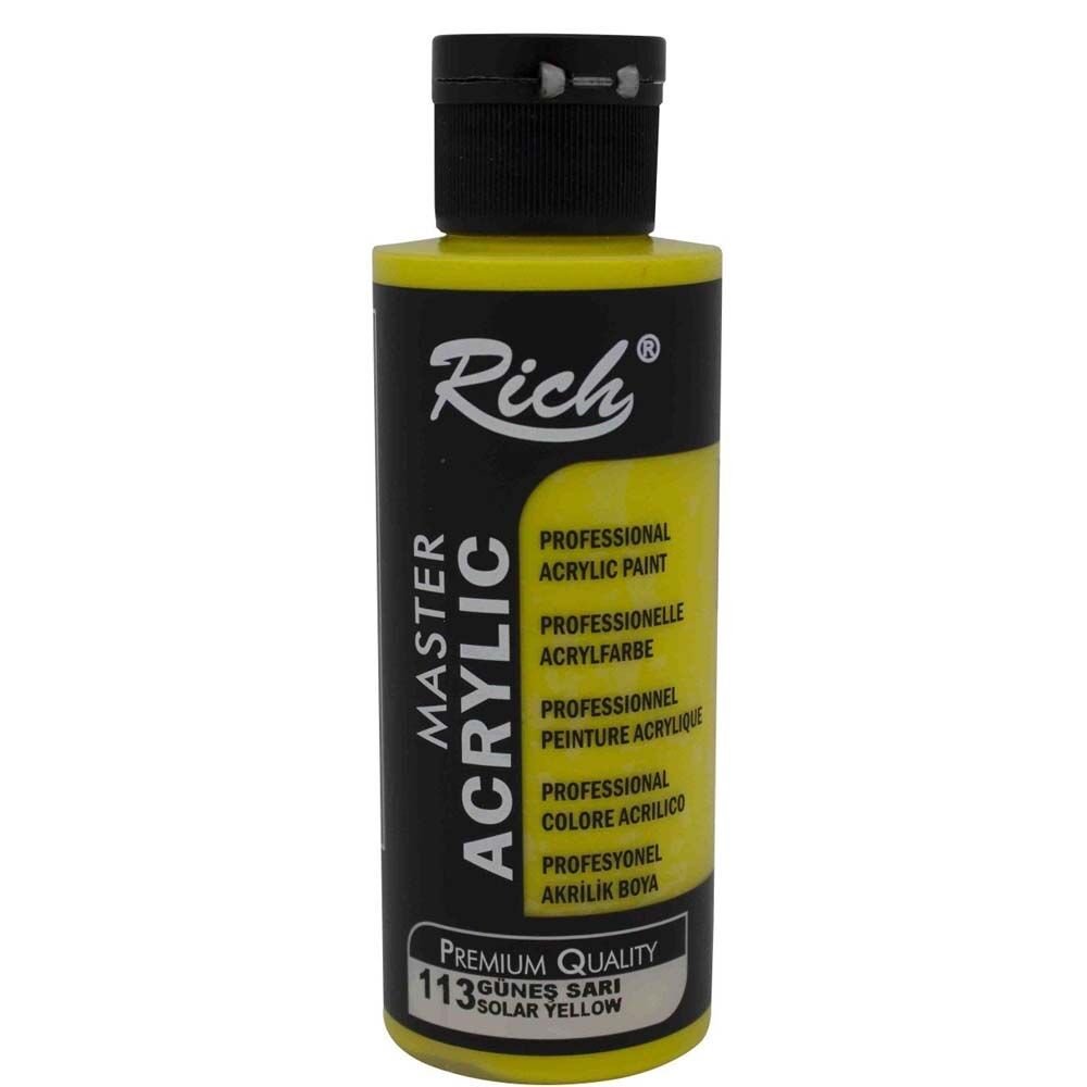 Rich Akrilik Boya Master 130 CC Güneş Sarı 113