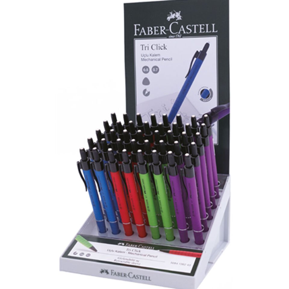 Faber-Castell Versatil Kalem Tri-Click Rub.0.7&0.5 Sta 100 Lü