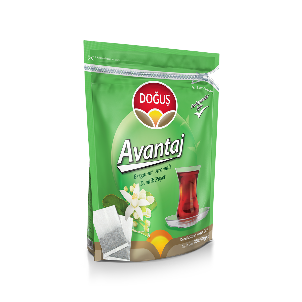 Doğuş Avantaj Bergamot Aromalı Demlik Poşet Çay 25 Adet