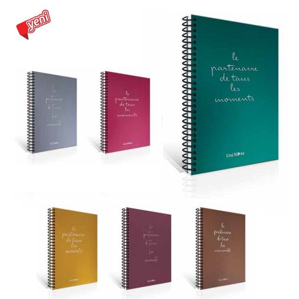 Çınar Sert Kapak Spiralli Defter Moments 120 YP 17x24 Çizgisiz 120/0 55113