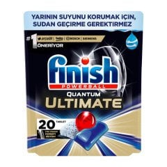 Finish Powerball Quantum Ultimate Bulaşık Makinesi Tableti 20'li