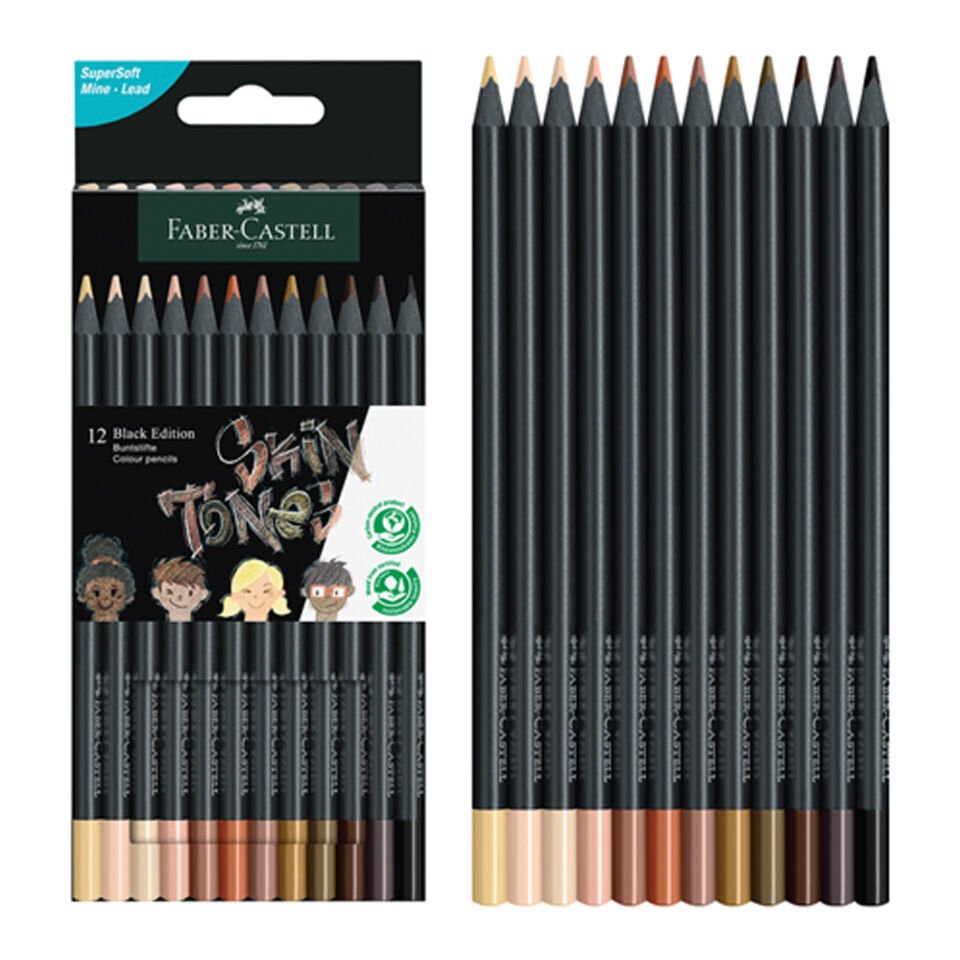 Faber-Castell Boya Kalemi Black Edition Skin Tones 12 Li 5171 116414