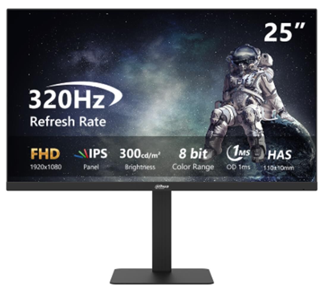 Dahua LM25-E241A  25'' 320Hz 1ms DP+HDMI+Audio out IPS Pivot Gaming Monitör