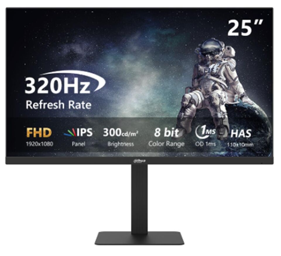 Dahua LM25-E241A  25'' 320Hz 1ms DP+HDMI+Audio out IPS Pivot Gaming Monitör