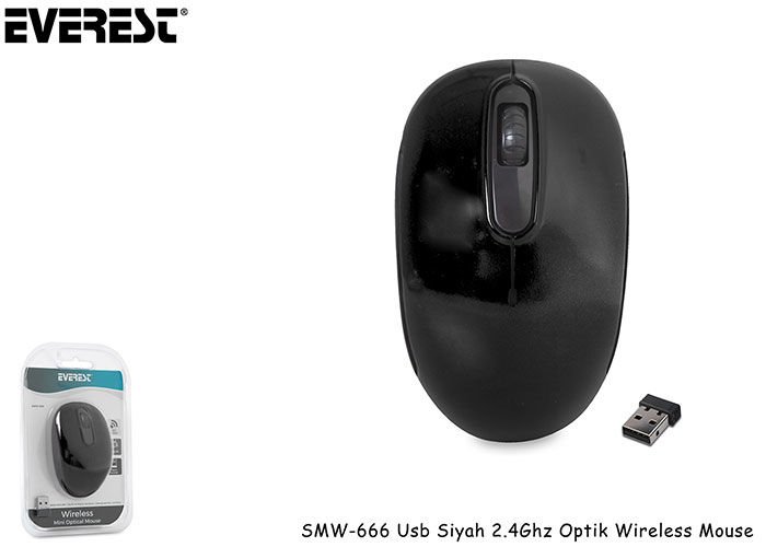 Everest SMW-86 Usb Siyah 2.4Ghz Kablosuz Mouse