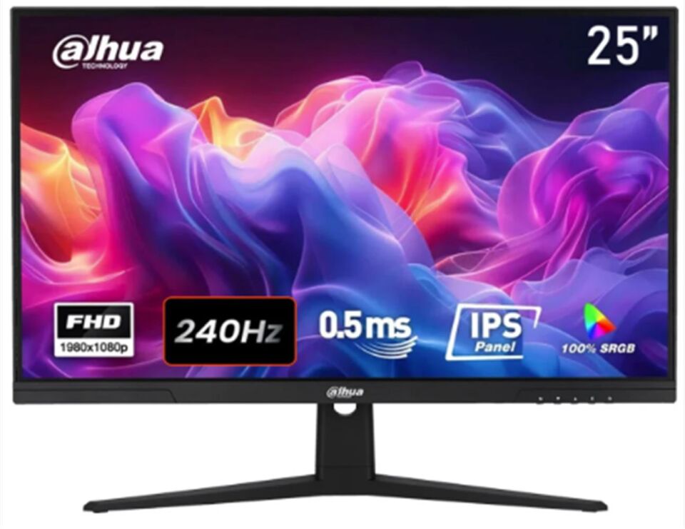 Dahua LM25-E241B 24.5'' 240Hz 0.5ms DP+HDMI+Audio out IPS Gaming Monitör