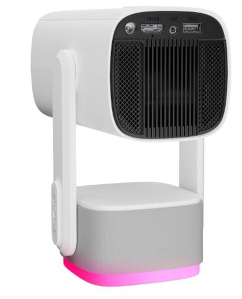 Everest PJ08 Beyaz 5200mAh Otomatik 720P HD 4K Destekli 5200 Lümen Android 11 Ekran HD Proje