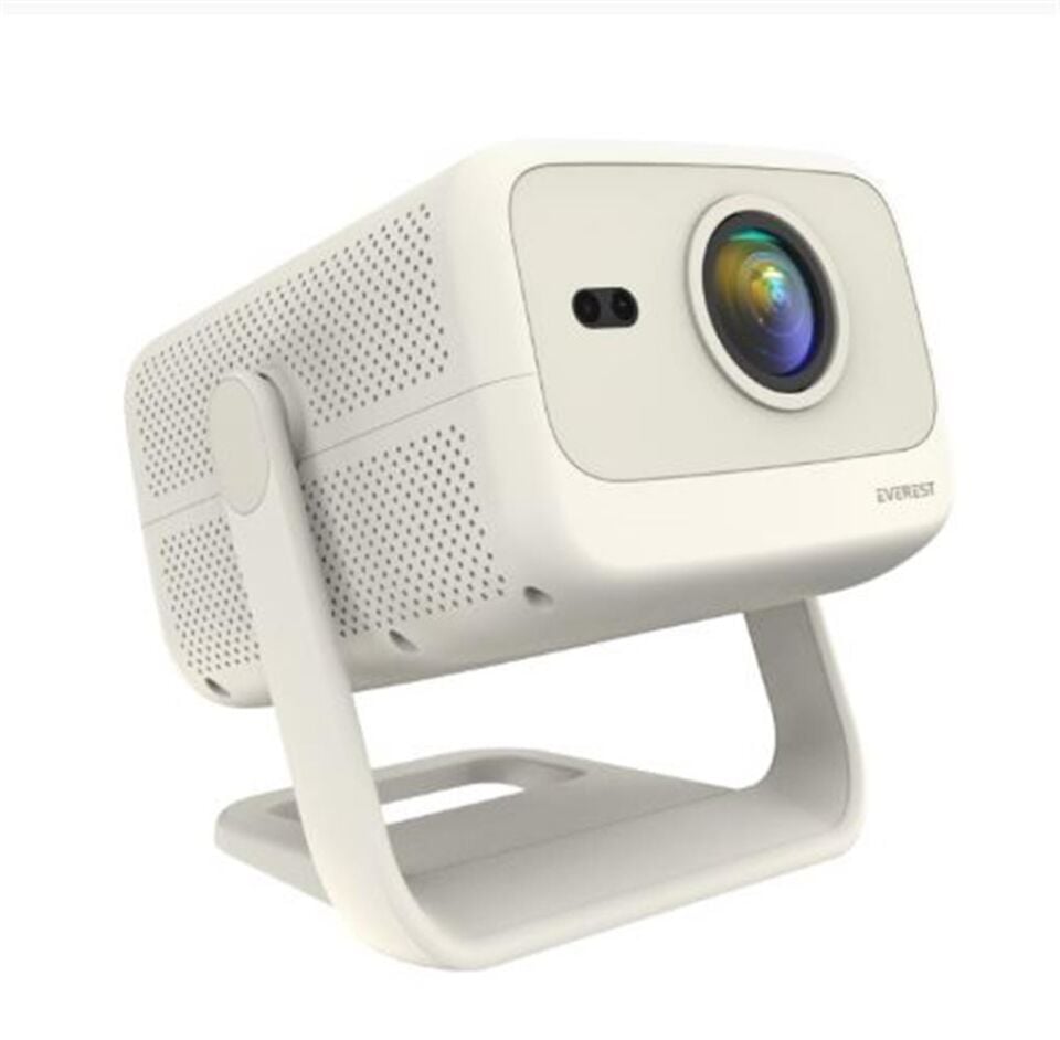 Everest PJ05 Adonis Krem- Beyaz Odaklama 1920-1080p 12.000 Android 9.0 4K  Full HD Projeksiyon Cihaz