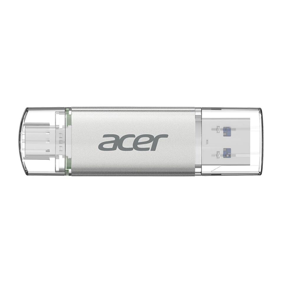 Acer 512GB USB 3.2 UT300-512GB USB-A+USB-C Çift Taraflı Metal Flash Bellek