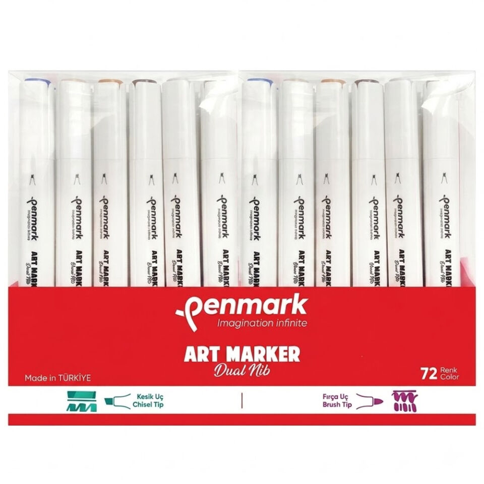 Penmark Markers Art Brush Kalem 72 Li Set