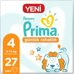 Prima Bebek Bezi Günlük Rahatlık 4 Beden 27'li