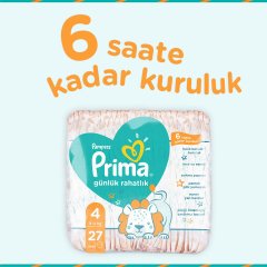 Prima Bebek Bezi Günlük Rahatlık 4 Beden 27'li