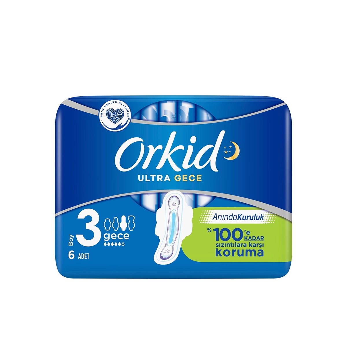 Orkid Ultra Extra Hijyenik Ped Gece 6'lı