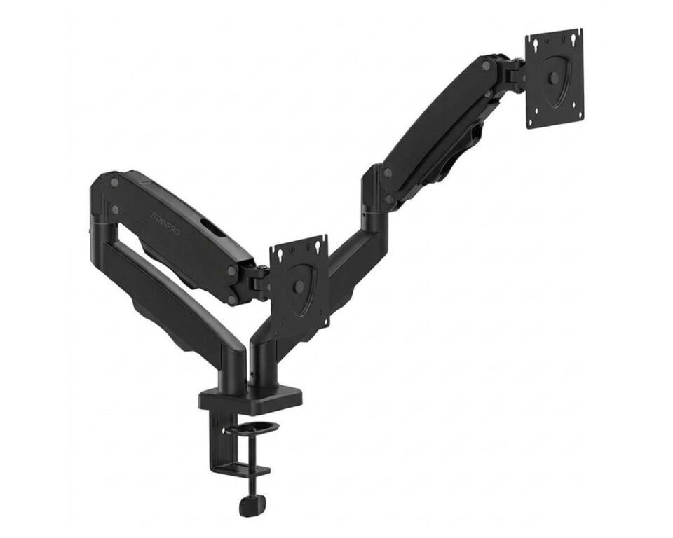TITANPRO FL02 ( FMK-8710 ) 17-32'' Çift Kollu Amortisörlü Monitör Standı (Siyah)