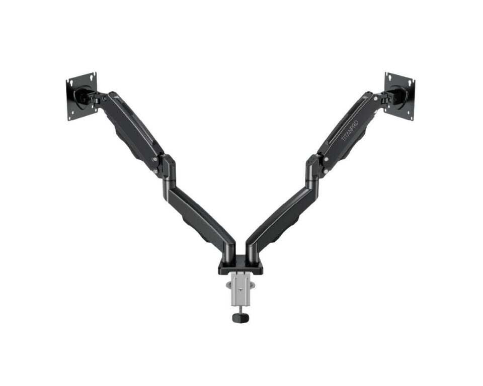 TITANPRO FL02 ( FMK-8710 ) 17-32'' Çift Kollu Amortisörlü Monitör Standı (Siyah)