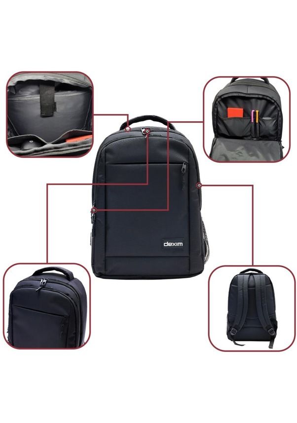 Dexim Dxbp11 Essential 15.6'' Notebook Sırt Çantası Siyah