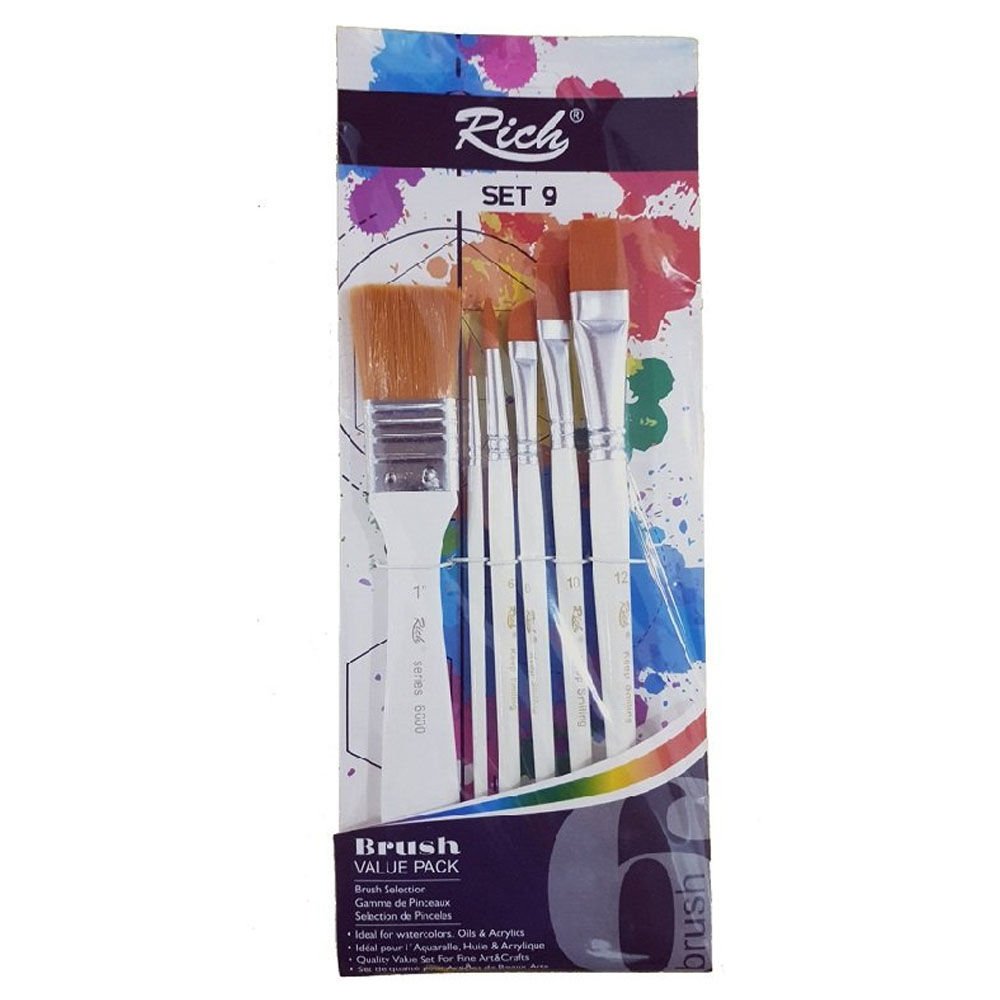 Rich Fırça Keep Smile Zemin 6'lı Set