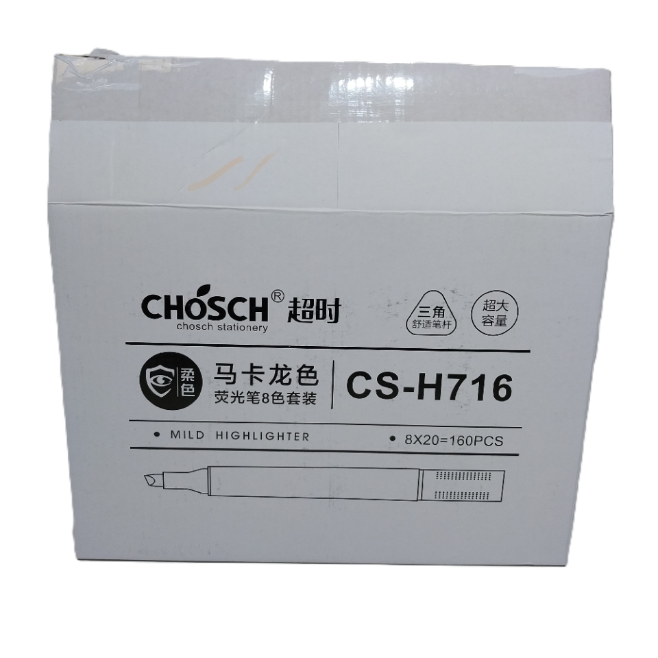 Bafix Fosforlu Kalem Kalem Tipi Chosch 8 Renk Blister CS-H716