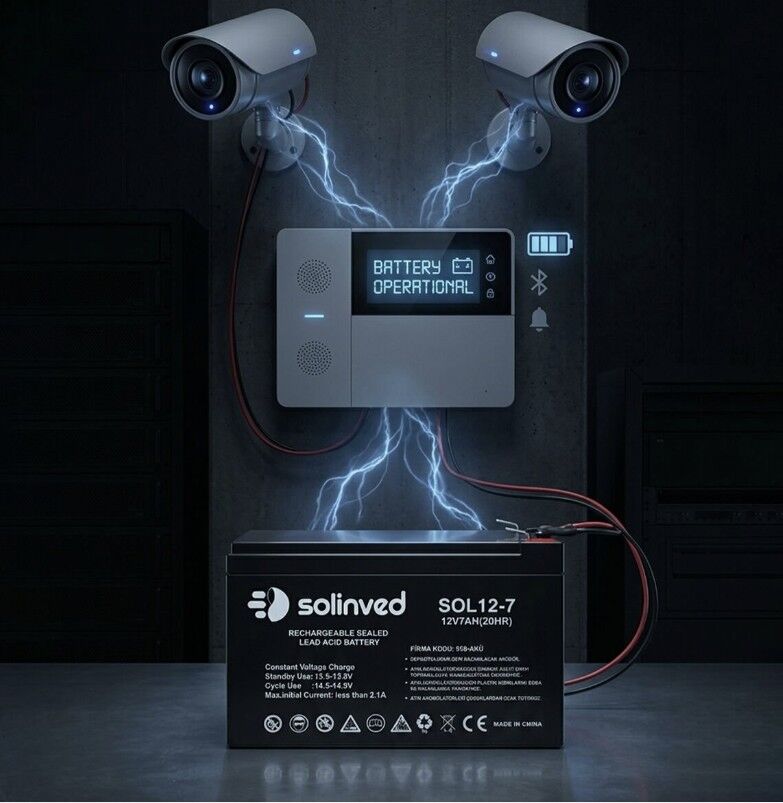 Solinved 12V 7AH Kuru Tip Akü