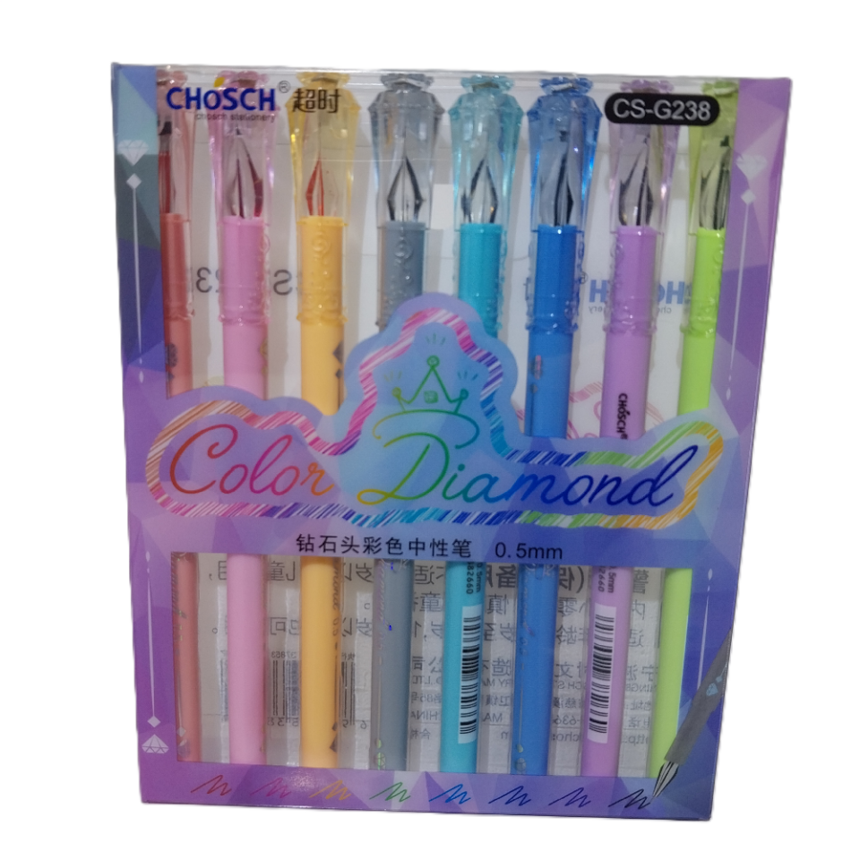 Bafix Jel Kalem Chosch 8 Renk Blister CS-G238