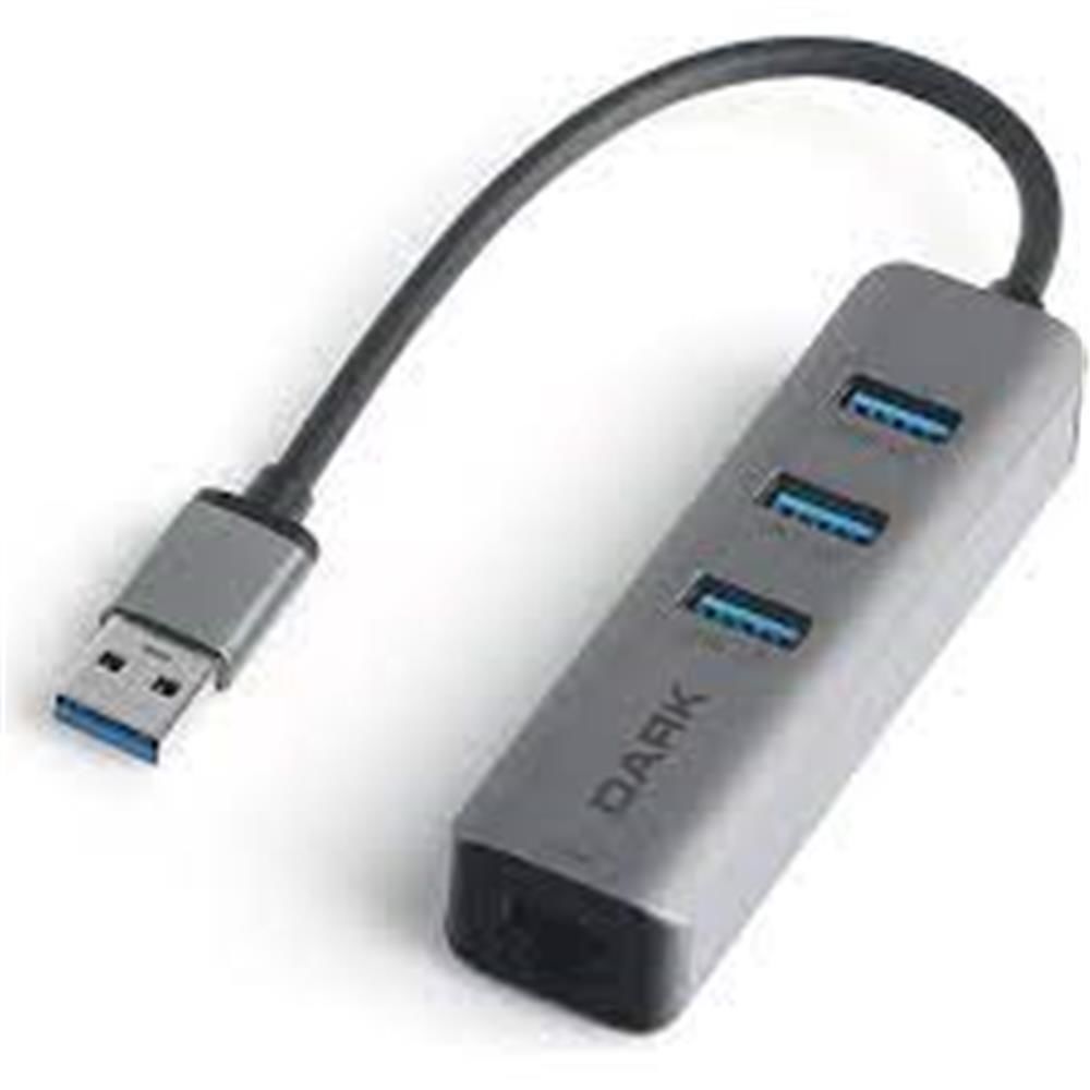 Dark usb 3.0 Gigabit RJ45  Ethernet Çoklayıcı Adaptör