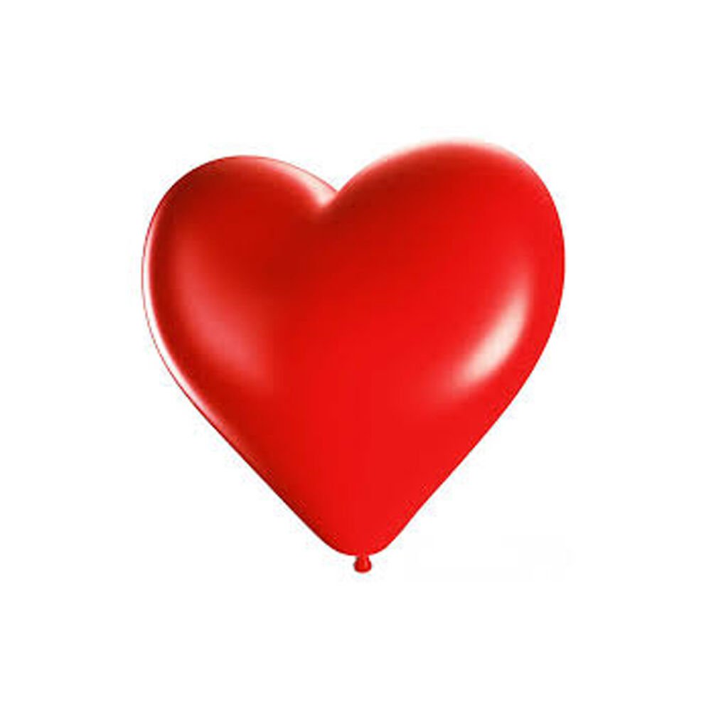 Balonevi Balon 12'' Kalp Kırmızı 100 Lü