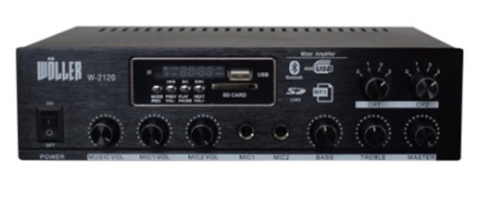 Wöller W-2120 Hat Trafolu 2 Bölge 100W Mikser Amplifikatör